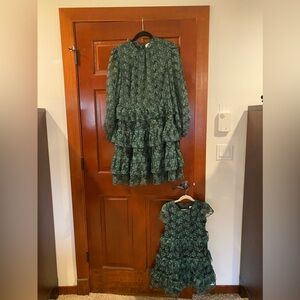 Mommy and Me Holiday Dresses Rachel Parcell - Women’s Medium and Girls size 7.